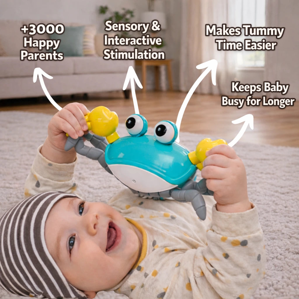 Interactive toy crab